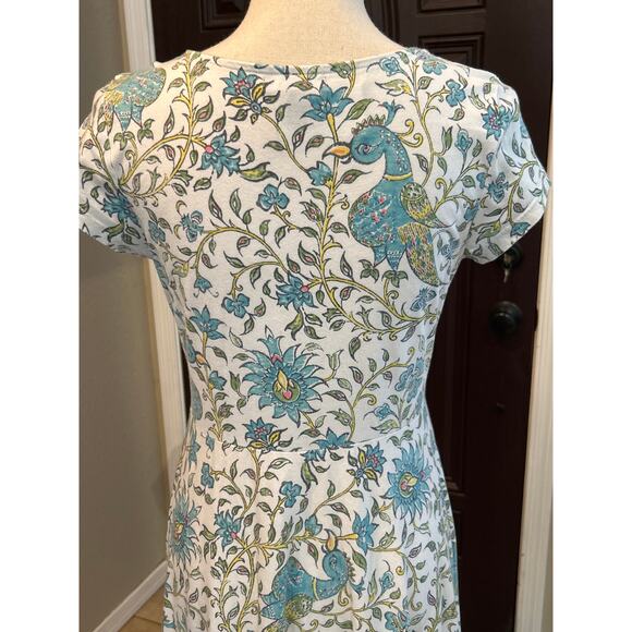 Chaps Peacock Jersey Knit Maxi Dress - Picture 4 of 6